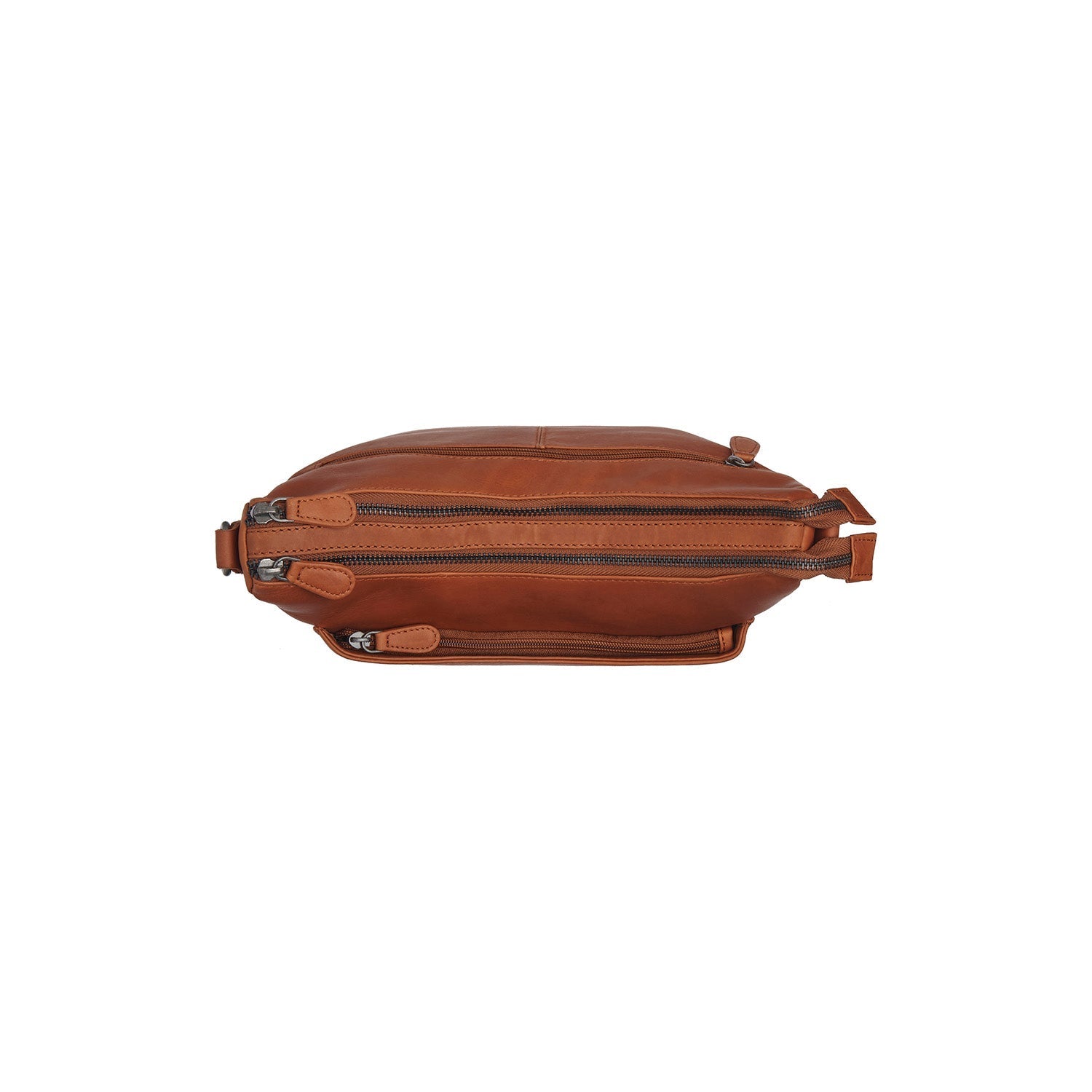 Cognac Leather Shoulder Bag Tivra, detail view 1
