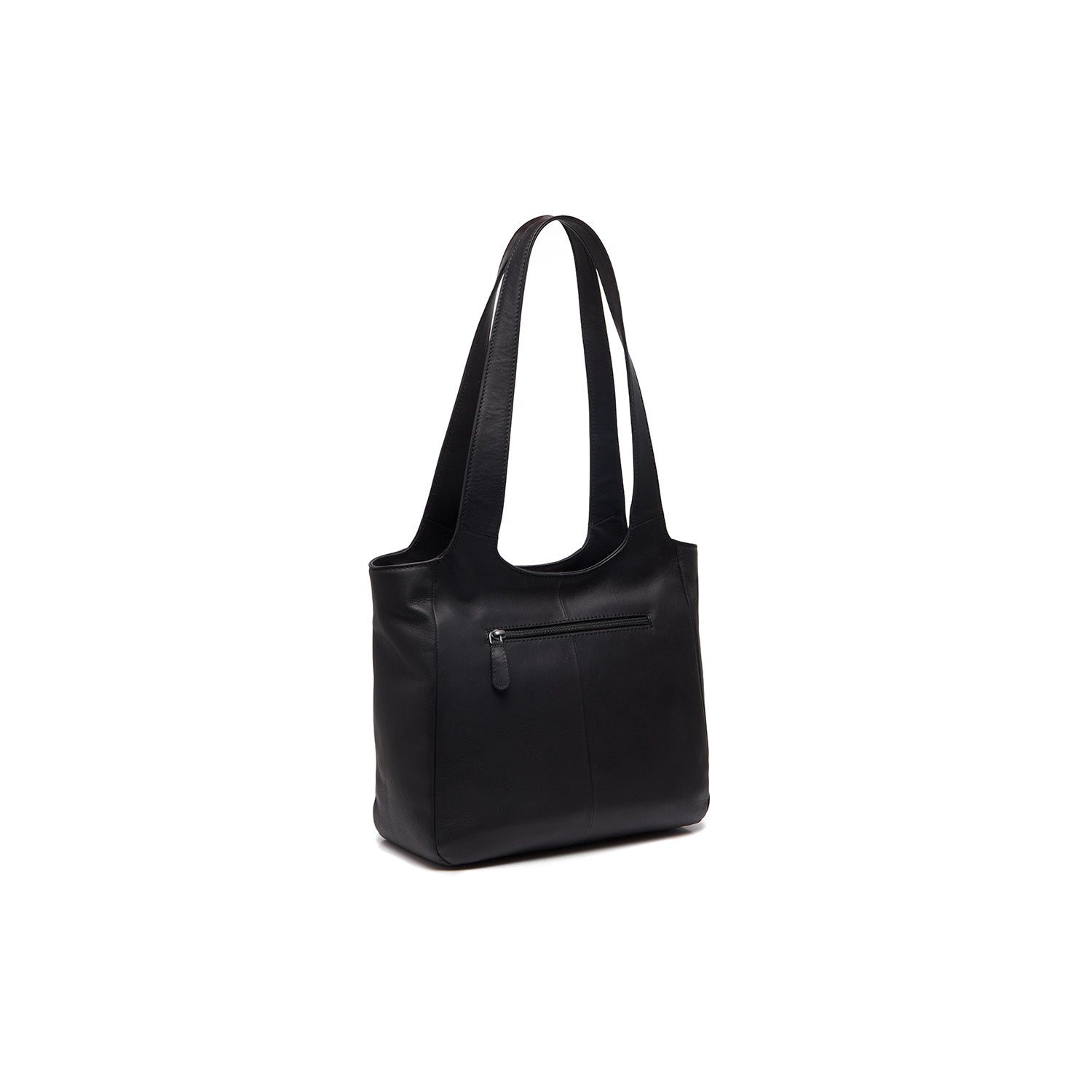 Black Leather Shoulder Bag Tofino, detail view 4