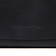 Black Leather Shoulder Bag Tofino, product view 2