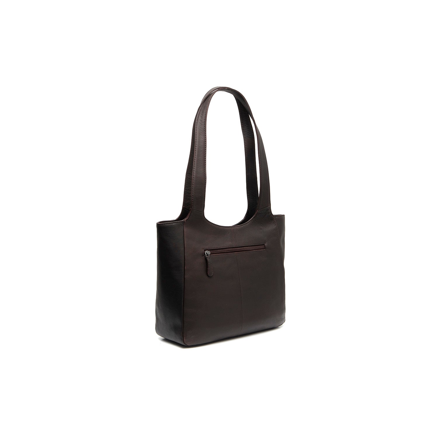 Brown Leather Shoulder Bag Tofino, detail view 4