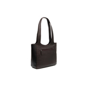 Brown Leather Shoulder Bag Tofino, detail view 4