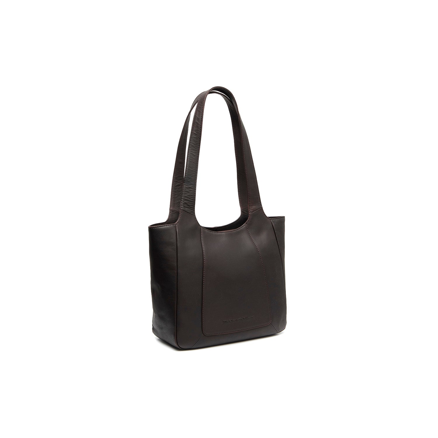 Brown Leather Shoulder Bag Tofino, front view