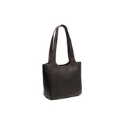 Brown Leather Shoulder Bag Tofino, front view