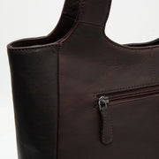 Brown Leather Shoulder Bag Tofino, product view 2