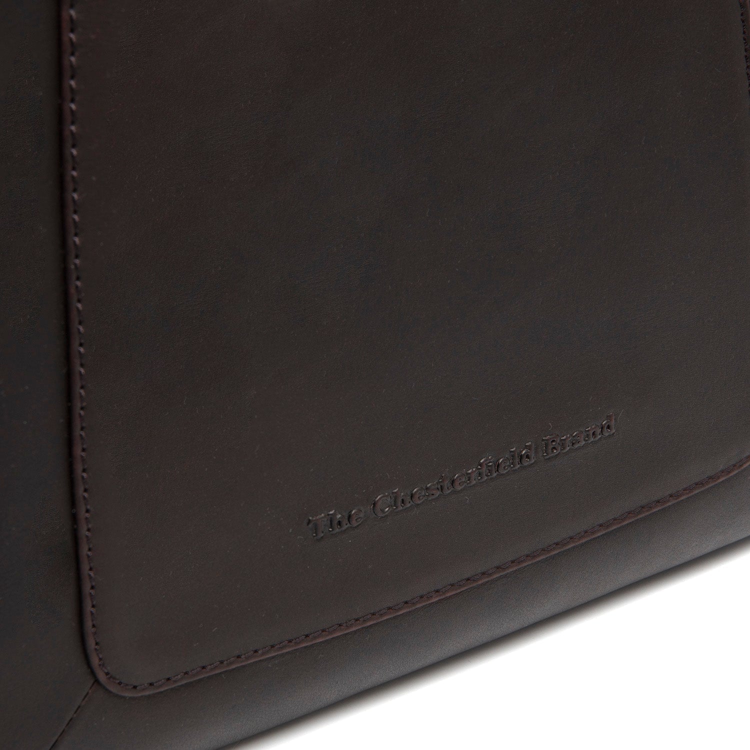 Brown Leather Shoulder Bag Tofino, product view 3