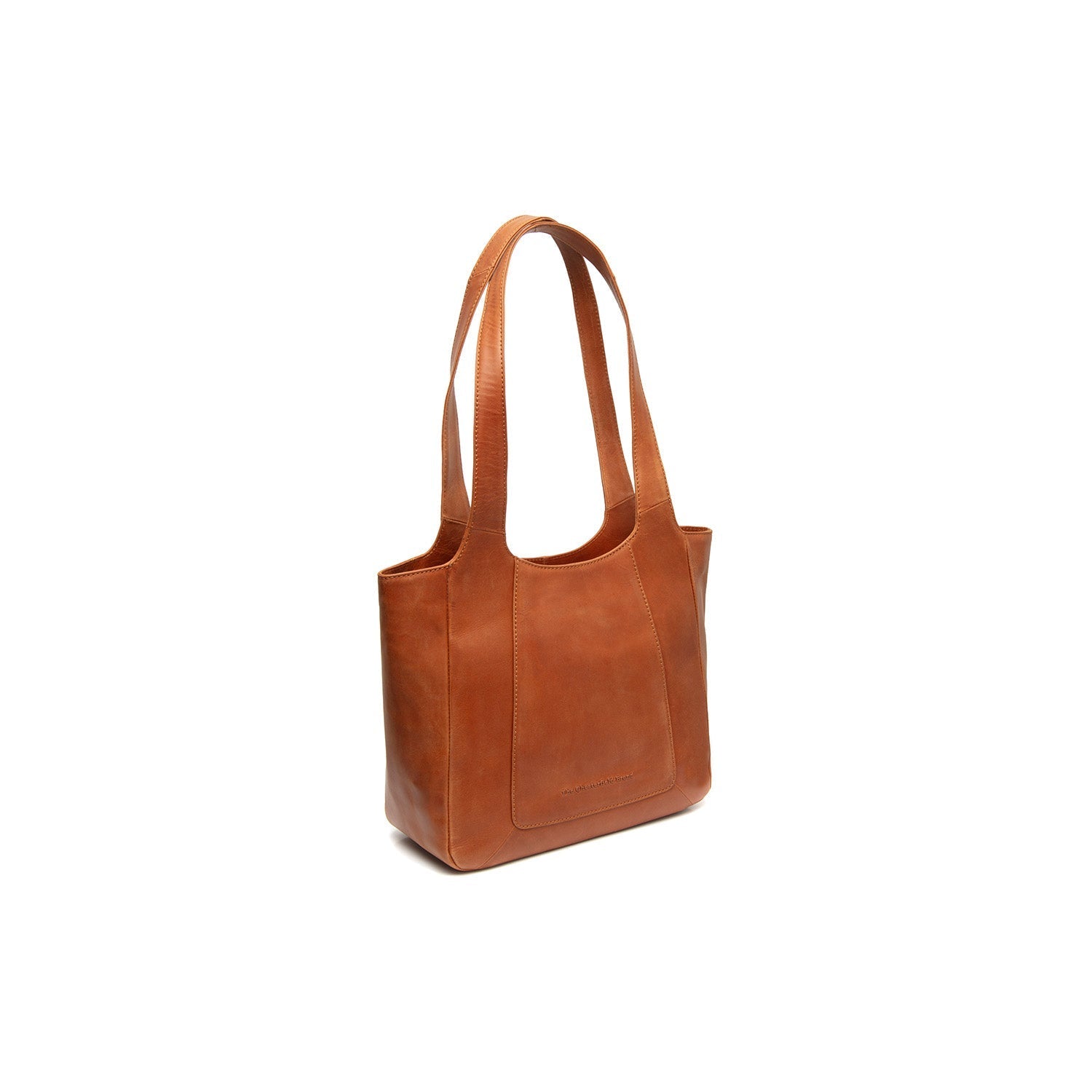 Cognac Leather Shoulder Bag Tofino, front view