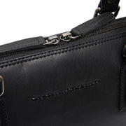Black Leather Shoulder Bag Viamonte, product view 2