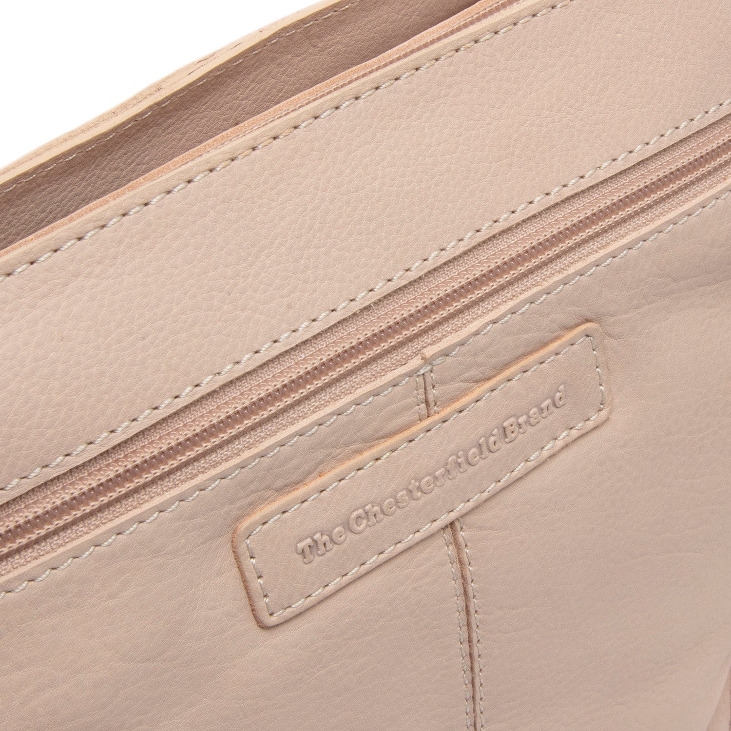 Beige Leather Shoulder Bag Zarita, detail view 1