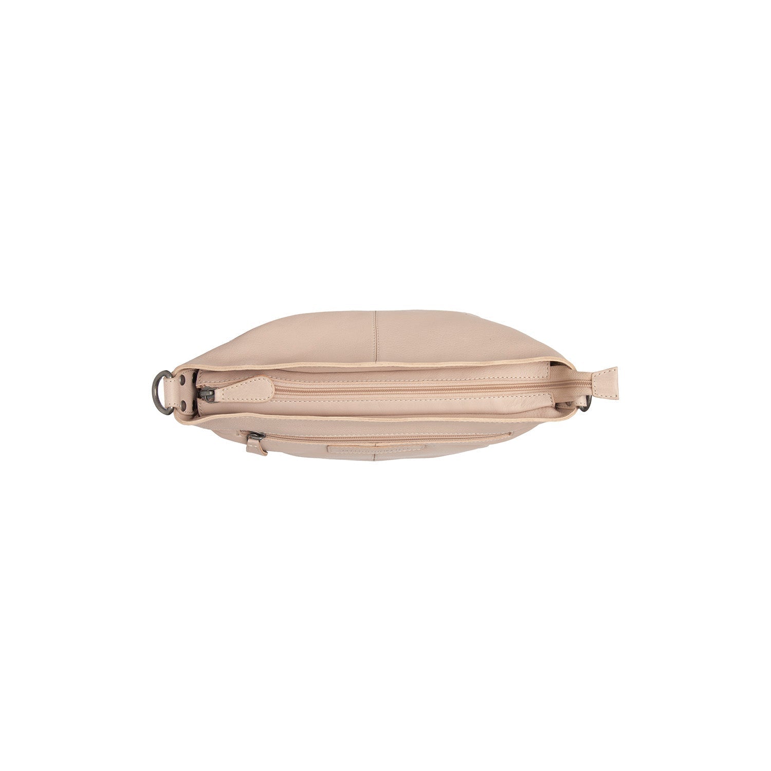 Beige Leather Shoulder Bag Zarita, detail view 4