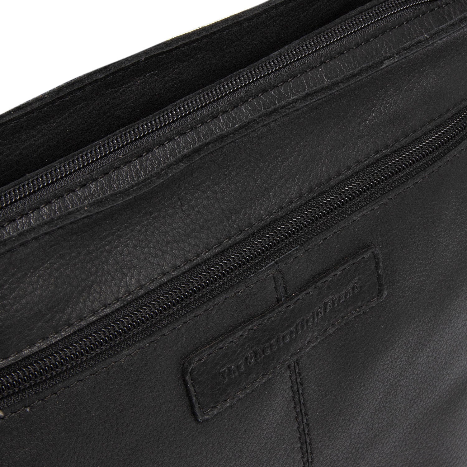 Black Leather Shoulder Bag Zarita, detail view 3