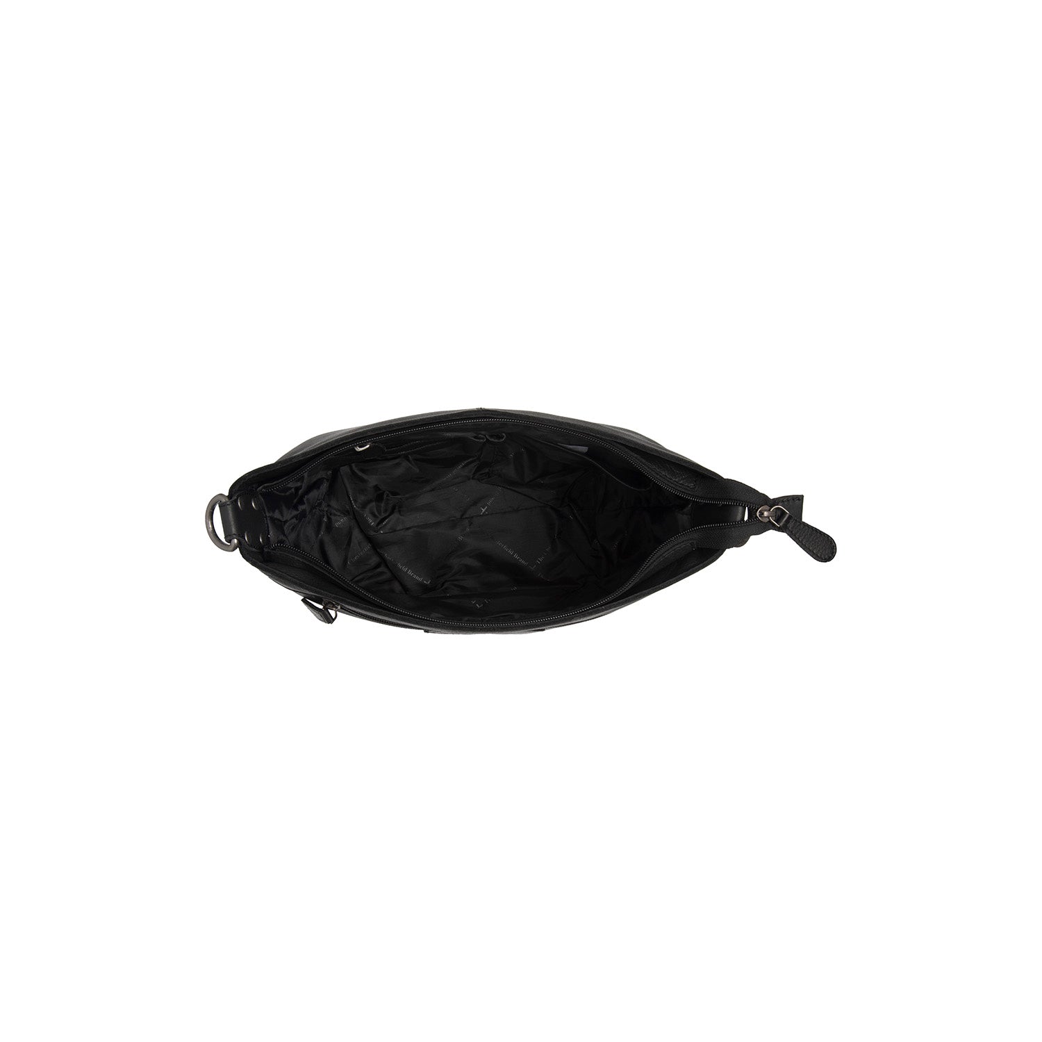 Black Leather Shoulder Bag Zarita, detail view 6
