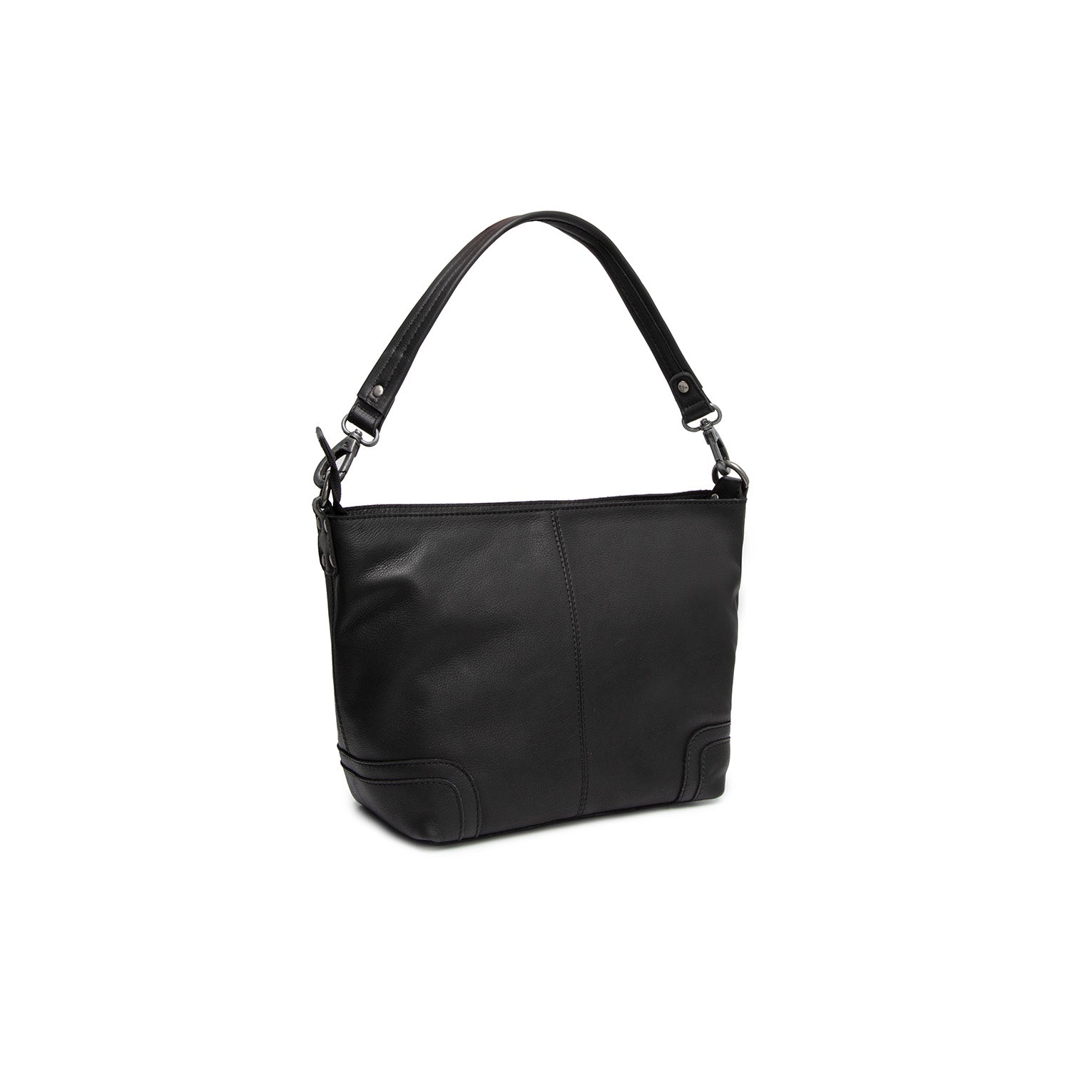 Black Leather Shoulder Bag Zarita, detail view 7
