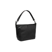 Black Leather Shoulder Bag Zarita, detail view 7