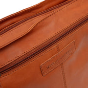 Cognac Leather Shoulder Bag Zarita, detail view 1