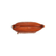 Cognac Leather Shoulder Bag Zarita, detail view 4