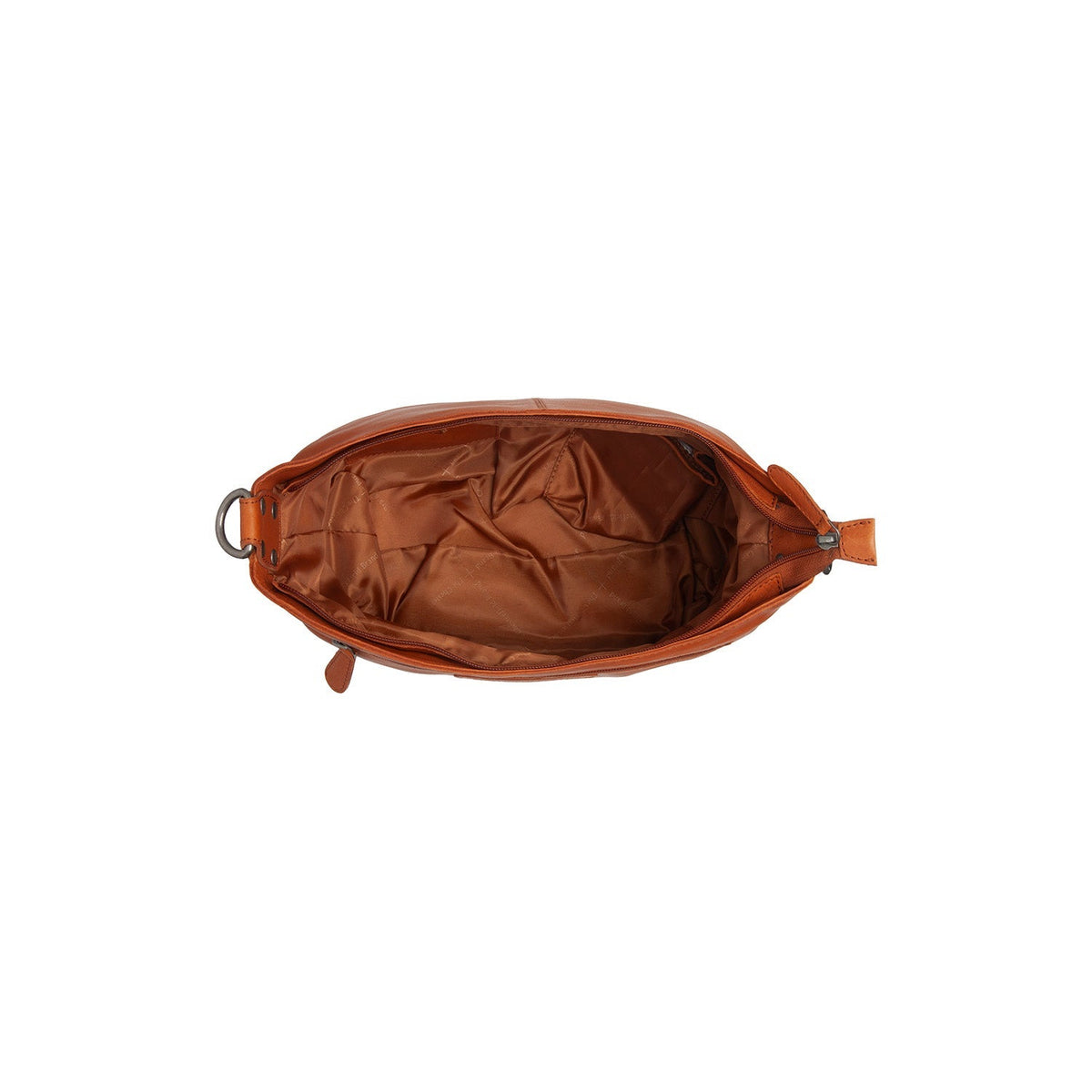 Cognac Leather Shoulder Bag Zarita, detail view 5