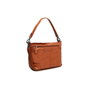 Cognac Leather Shoulder Bag Zarita, front view