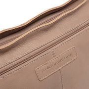 Taupe Leather Shoulder Bag Zarita, detail view 1
