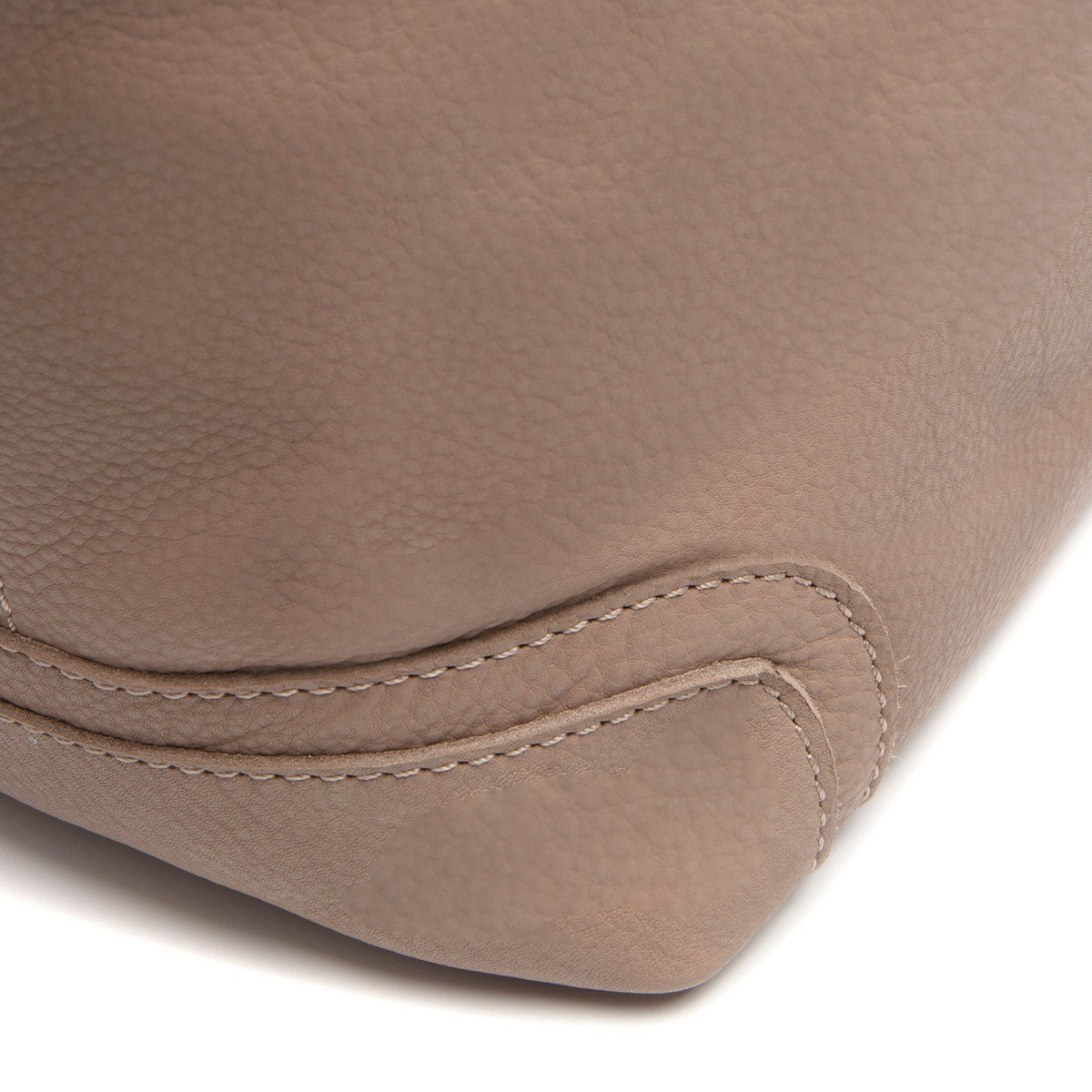 Taupe Leather Shoulder Bag Zarita, detail view 3