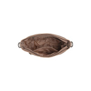 Taupe Leather Shoulder Bag Zarita, detail view 5