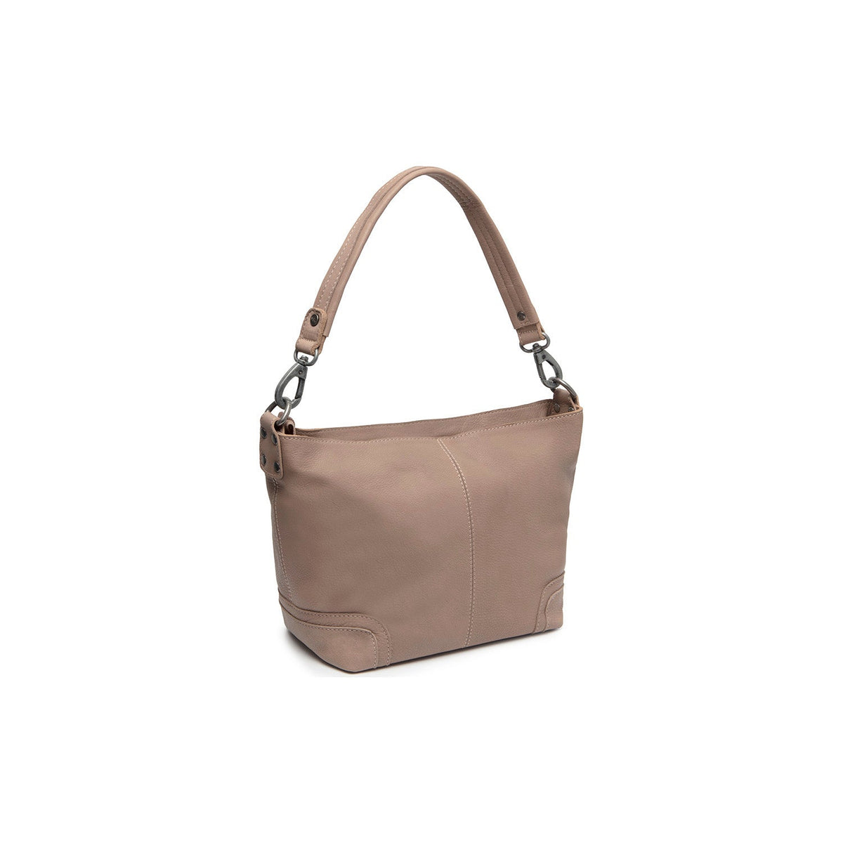 Taupe Leather Shoulder Bag Zarita, detail view 6
