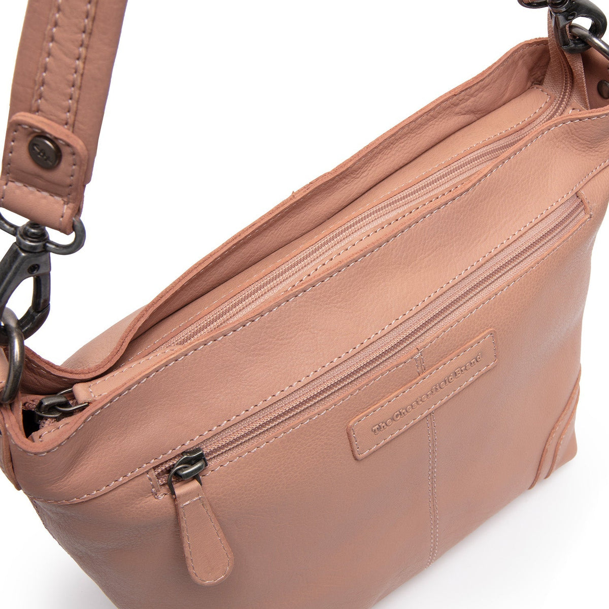 Vintage Rose Leather Shoulder Bag Zarita, detail view 1
