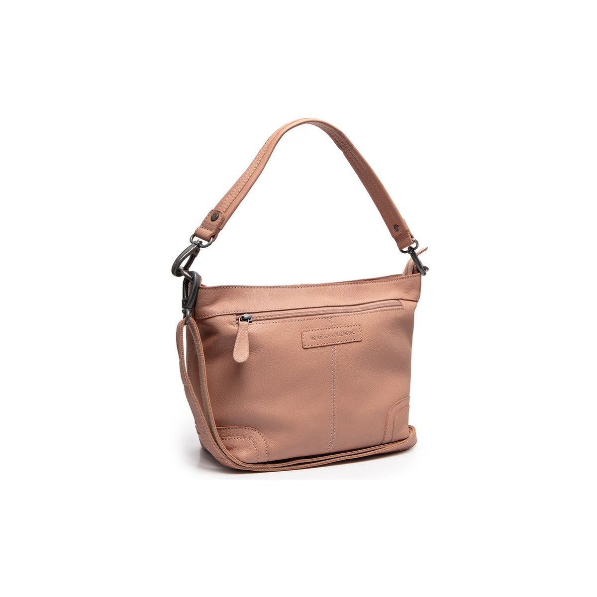 Vintage Rose Leather Shoulder Bag Zarita, front view