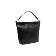 Black Leather Shoulder Bag Zira, detail view 4