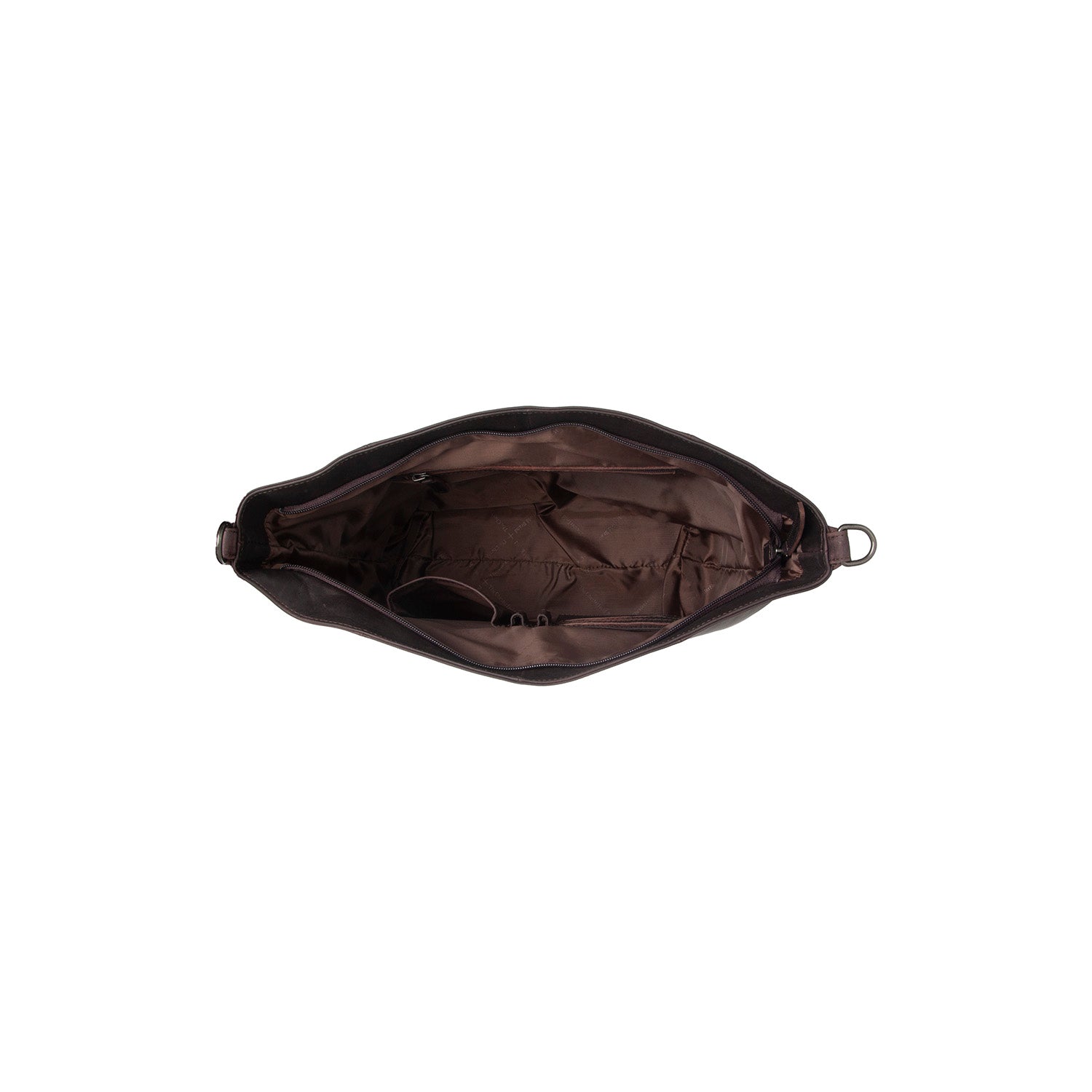 Brown Leather Shoulder Bag Zira, detail view 3