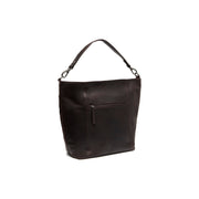 Brown Leather Shoulder Bag Zira, detail view 4