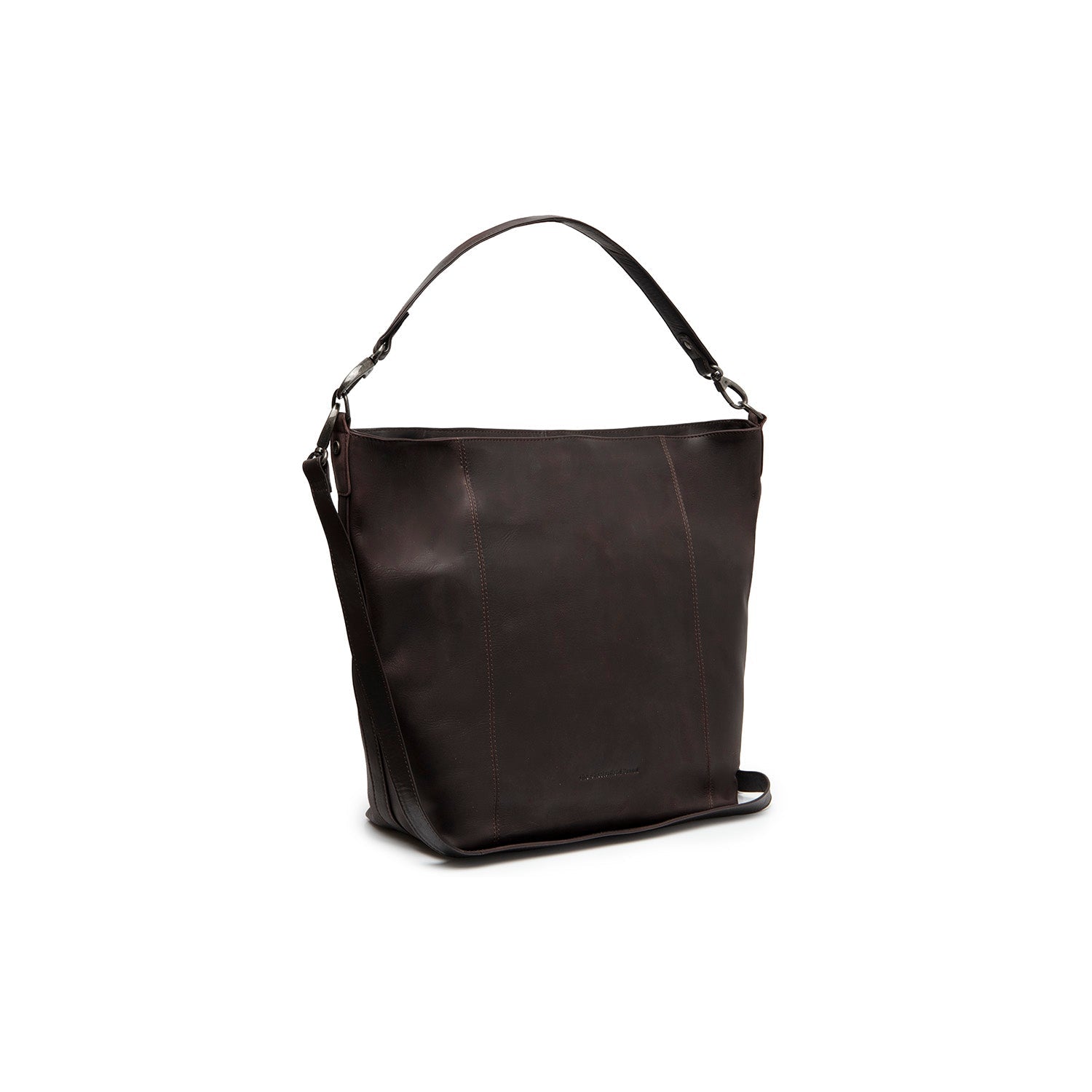 Brown Leather Shoulder Bag Zira, front view