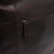 Brown Leather Shoulder Bag Zira, product view 2