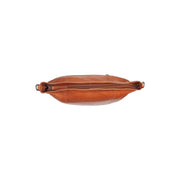 Cognac Leather Shoulder Bag Zira, detail view 1