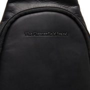 Black Leather Sling Bag Bowey, detail view 1