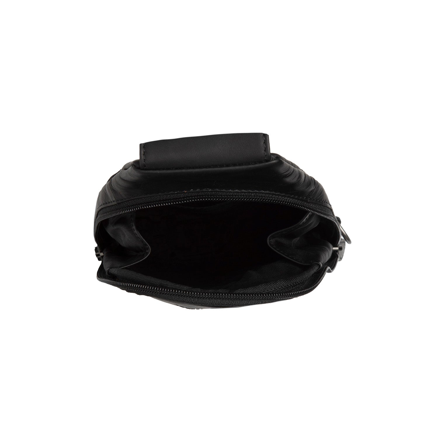 Black Leather Sling Bag Bowey, detail view 4