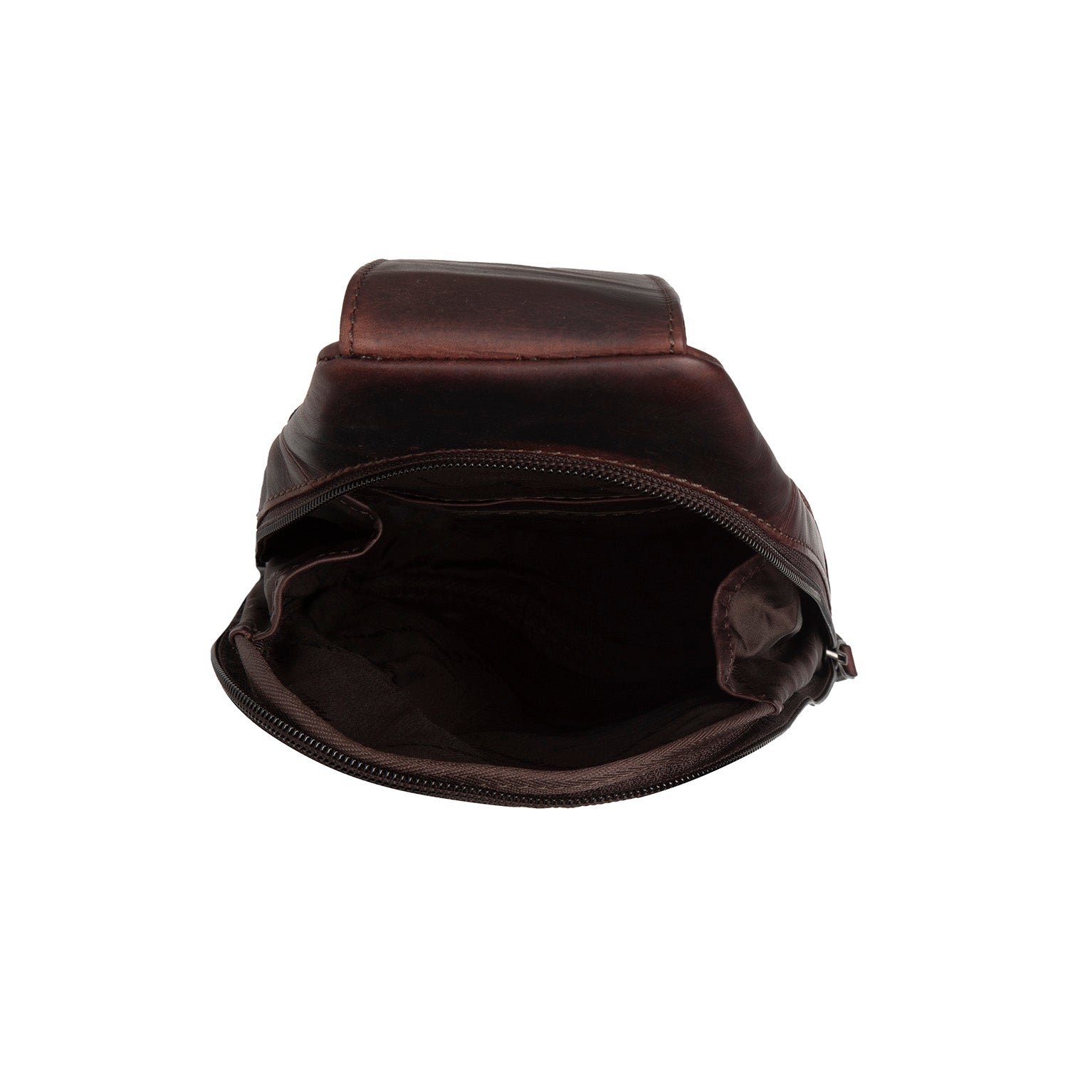 Brown Leather Sling Bag Bowey, detail view 3