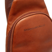 Cognac Leather Sling Bag Bowey, detail view 1