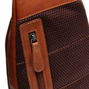 Cognac Leather Sling Bag Bowey, detail view 5