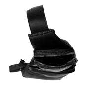 Black Leather Sling Bag Logan, detail view 3