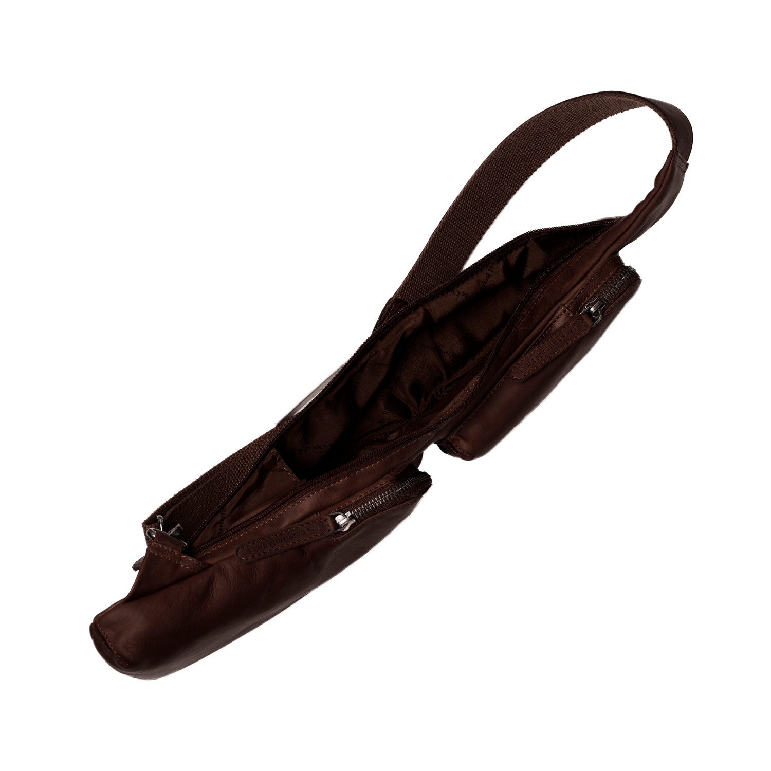 Brown Leather Sling Bag Logan, detail view 3
