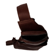 Brown Leather Sling Bag Logan, product view 3