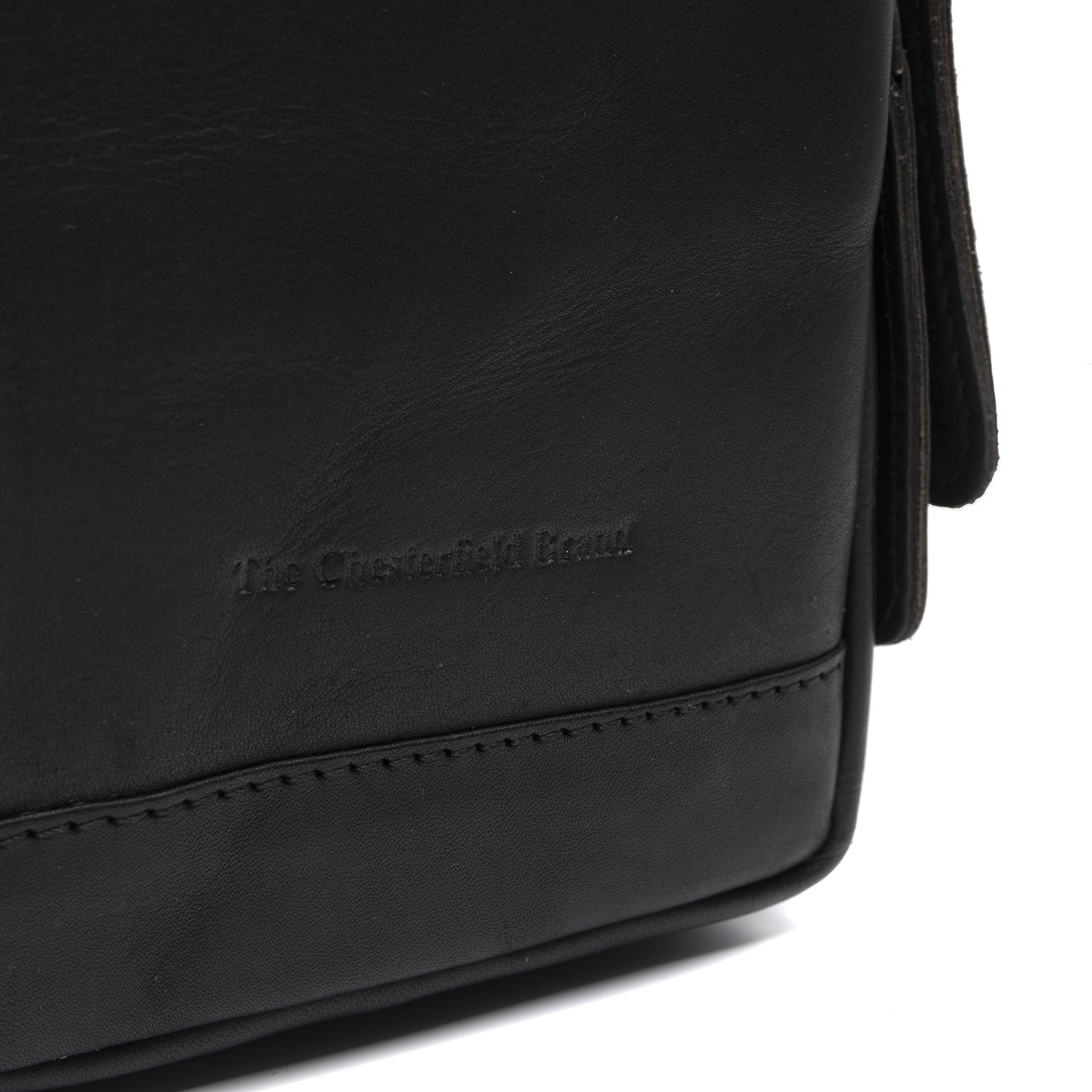 Black Leather Sling Bag Riga, detail view 3