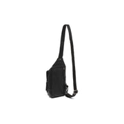 Black Leather Sling Bag Riga, detail view 4