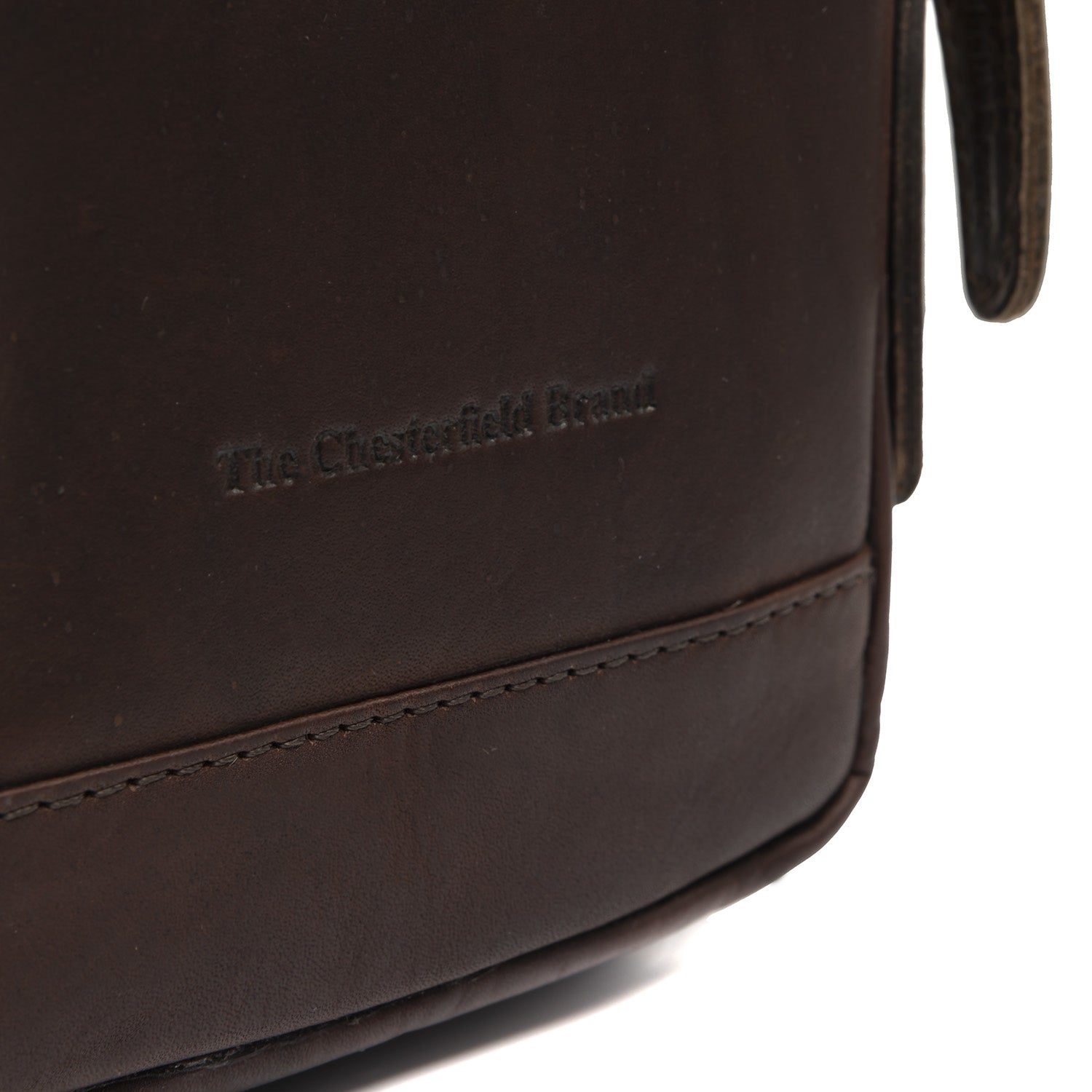 Brown Leather Sling Bag Riga, detail view 3