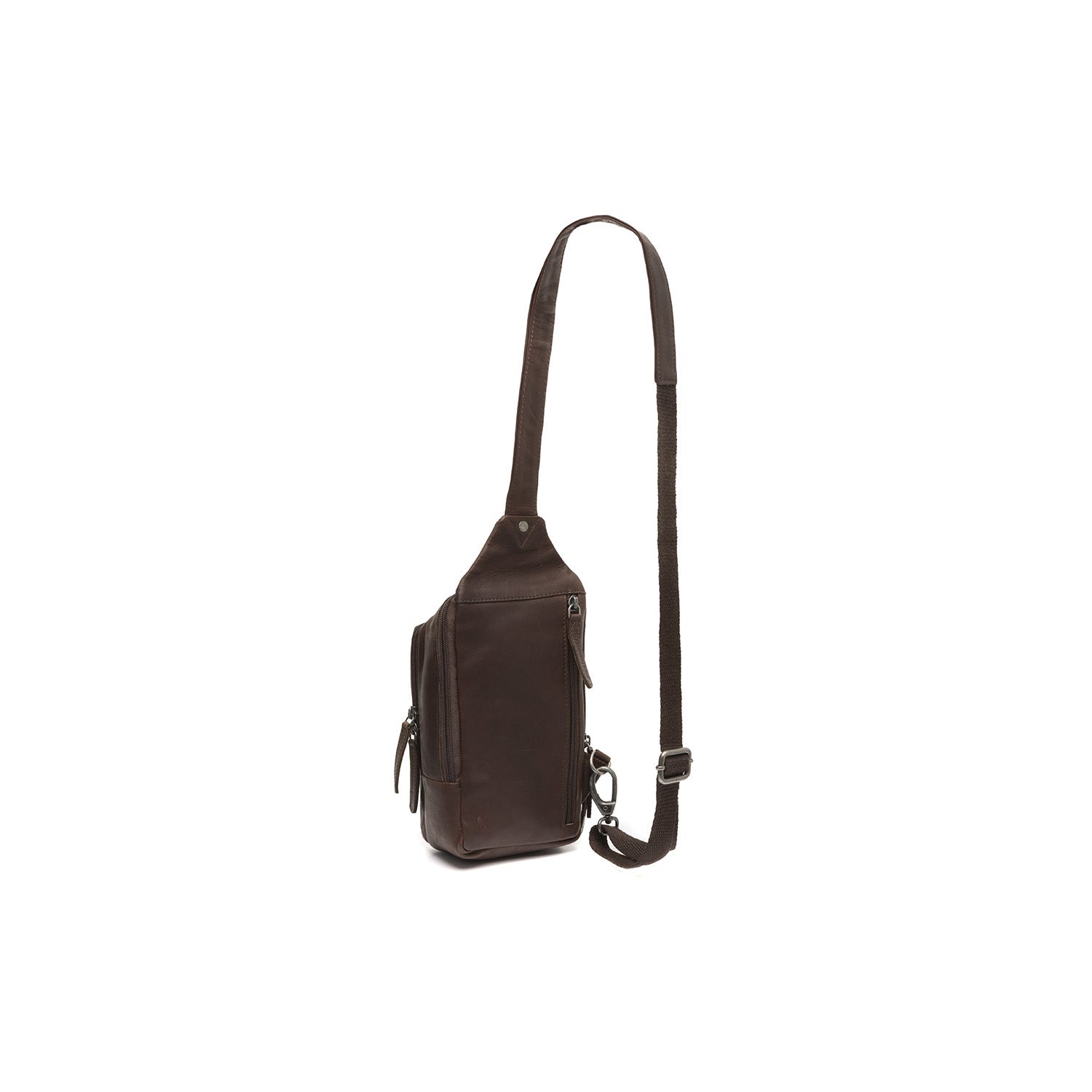 Brown Leather Sling Bag Riga, detail view 4