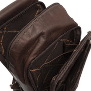 Brown Leather Sling Bag Riga, product view 3
