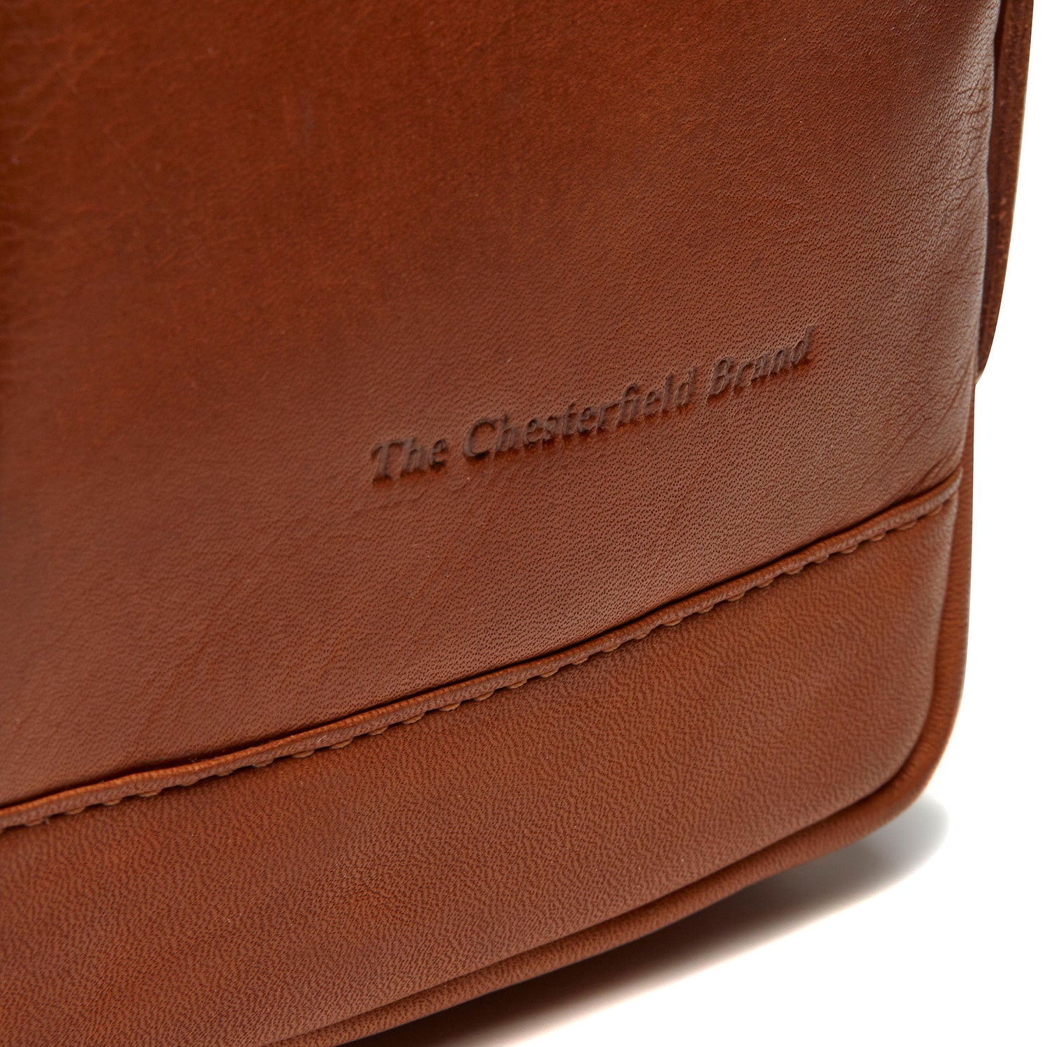 Cognac Leather Sling Bag Riga, detail view 4