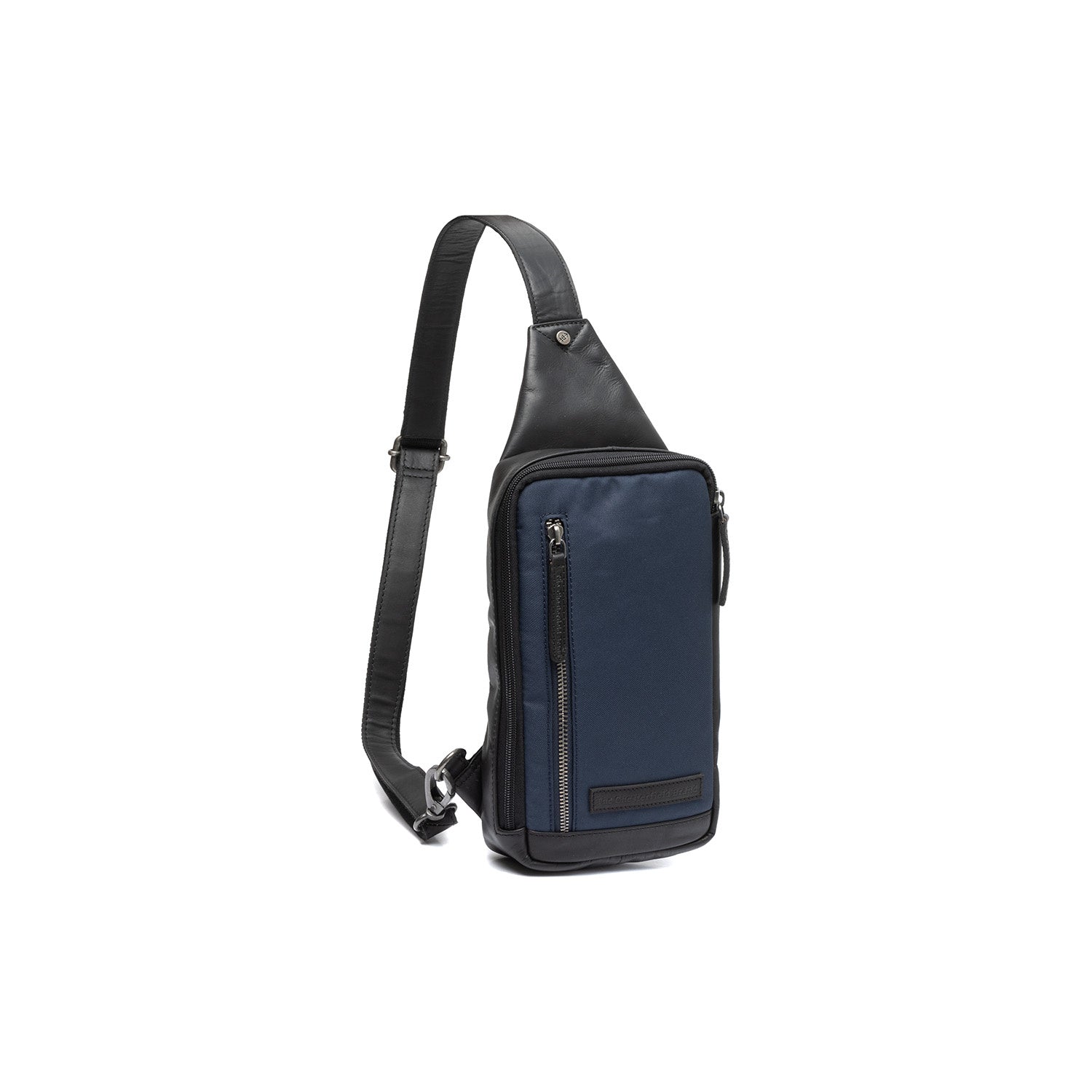 Navy Leather Sling Bag Salla, front view