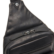 Black Leather Sling Bag Turelle, detail view 1
