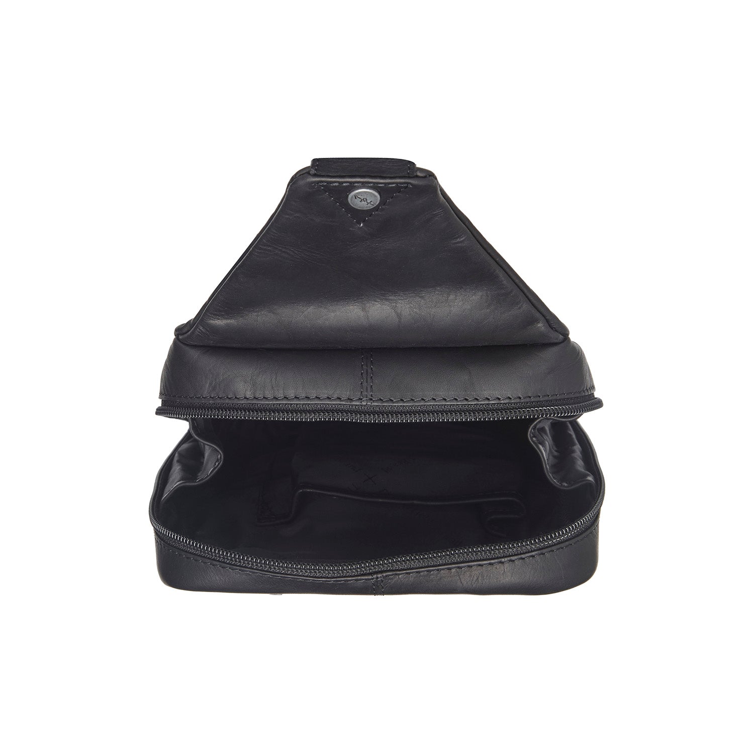 Black Leather Sling Bag Turelle, detail view 4